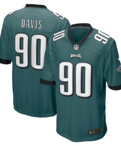Jordan Davis 90 Philadelphia Eagles Men Game Jersey - Green JS7630 nicesnker