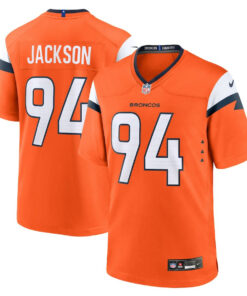 Jordan Jackson 94 Denver Broncos Team Game Men Jersey - Orange JS4127 nicesnker