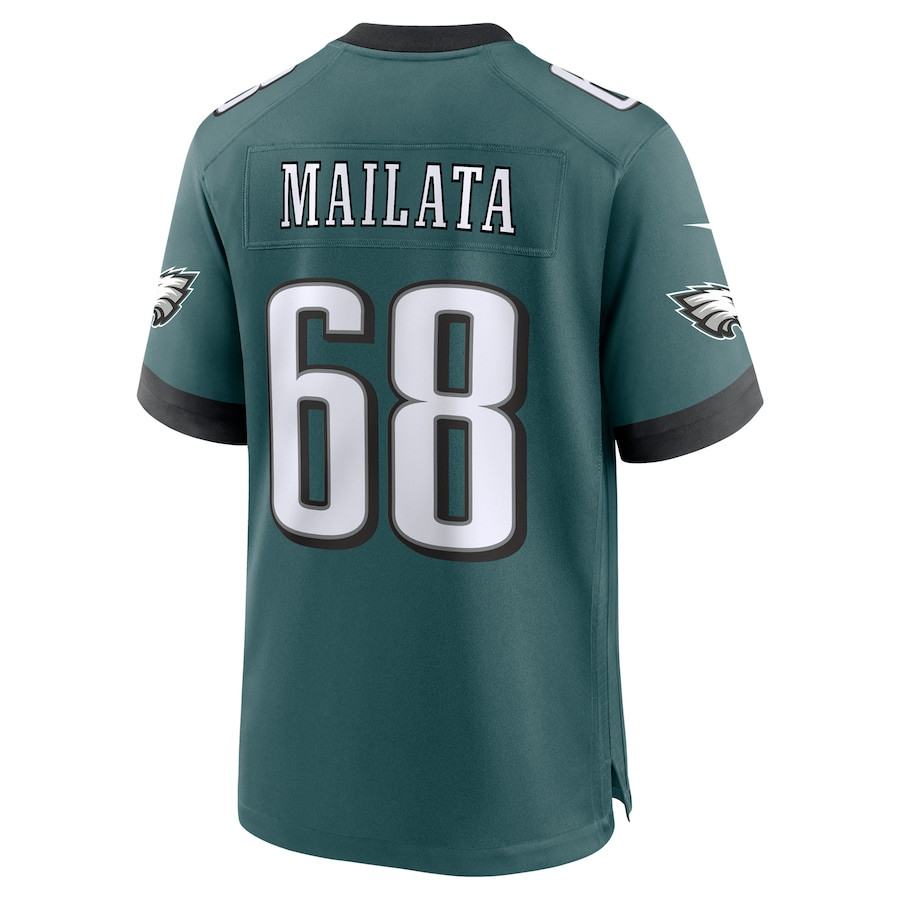 Jordan Mailata 68 Philadelphia Eagles Team Game Men Jersey - Midnight Green JS4158 nicesnker - Image 3