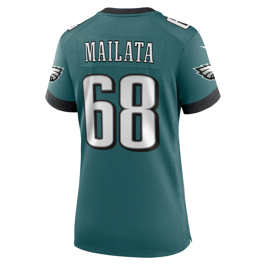 Jordan Mailata 68 Philadelphia Eagles Women's Team Game Jersey - Midnight Green JS5255 nicesnker - Image 3