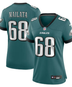 Jordan Mailata 68 Philadelphia Eagles Women's Team Game Jersey - Midnight Green JS5255 nicesnker