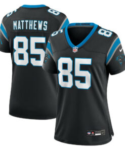 Jordan Matthews 85 Carolina Panthers Game Women Jersey - Black JS6847 nicesnker