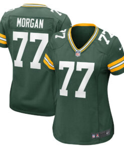 Jordan Morgan 77 Green Bay Packers Women's Game Jersey - Green JS7684 nicesnker