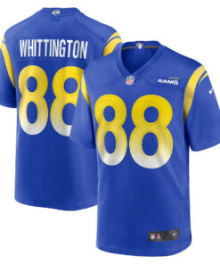 Jordan Whittington 88 Los Angeles Rams Team Game Men Jersey - Royal JS8841 nicesnker