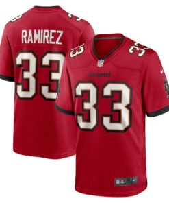 Jose Ramirez 33 Tampa Bay Buccaneers Game Men Jersey - Red JS6003 nicesnker