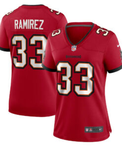 Jose Ramirez 33 Tampa Bay Buccaneers Women's Game Jersey - Red JS8079 nicesnker