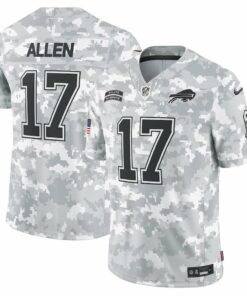 Josh Allen 17 Buffalo Bills 2024 Salute to Service Limited Men Jersey - Arctic Camo JS1212 nicesnker