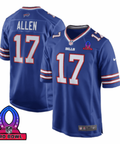 Josh Allen 17 Buffalo Bills 2025 Pro Bowl Patch Game Men Jersey - Royal JS4267 nicesnker