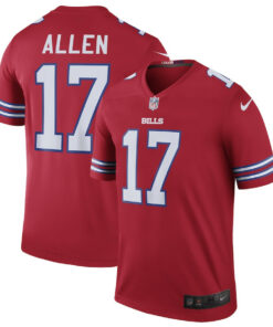 Josh Allen 17 Buffalo Bills Men Color Rush Legend Jersey - Red JS3462 nicesnker
