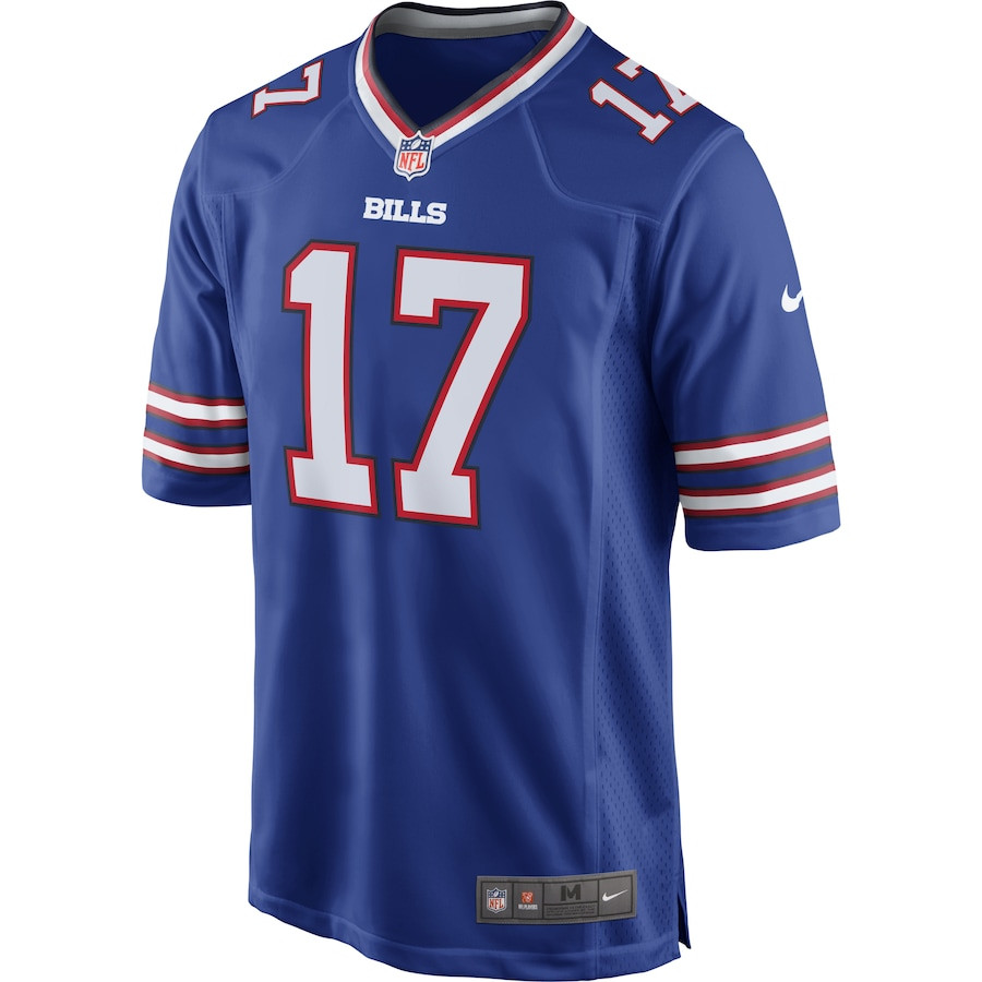 Josh Allen 17 Buffalo Bills Team Game Player Men Jersey - Royal JS6617 nicesnker - Image 2