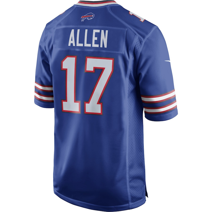 Josh Allen 17 Buffalo Bills Team Game Player Men Jersey - Royal JS6617 nicesnker - Image 3