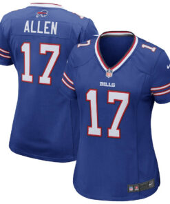 Josh Allen 17 Buffalo Bills Women Game Jersey - Royal JS9573 nicesnker