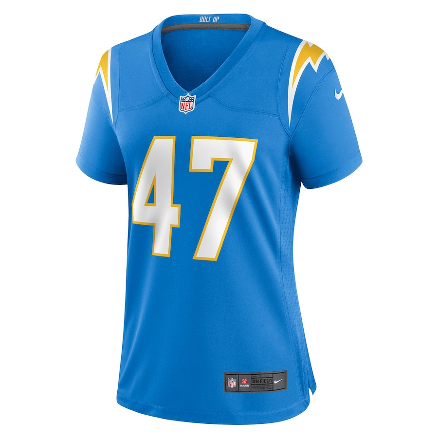 Josh Harris 47 Los Angeles Chargers Women Game Jersey - Powder Blue JS1246 nicesnker - Image 2
