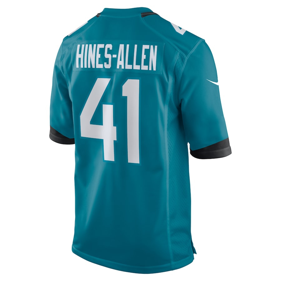 Josh Hines-Allen 41 Jacksonville Jaguars Player Game Men Jersey - Teal JS2310 nicesnker - Image 3