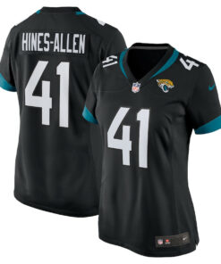 Josh Hines-Allen 41 Jacksonville Jaguars Women's Alternate Player Game Jersey - Black JS3784 nicesnker