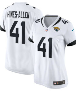 Josh Hines-Allen 41 Jacksonville Jaguars Women's Player Game Jersey - White JS7589 nicesnker