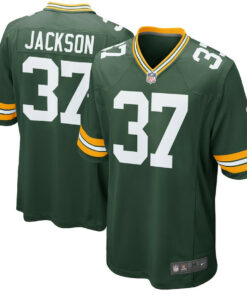 Josh Jackson 37 Green Bay Packers Men Game Jersey - Green JS9254 nicesnker