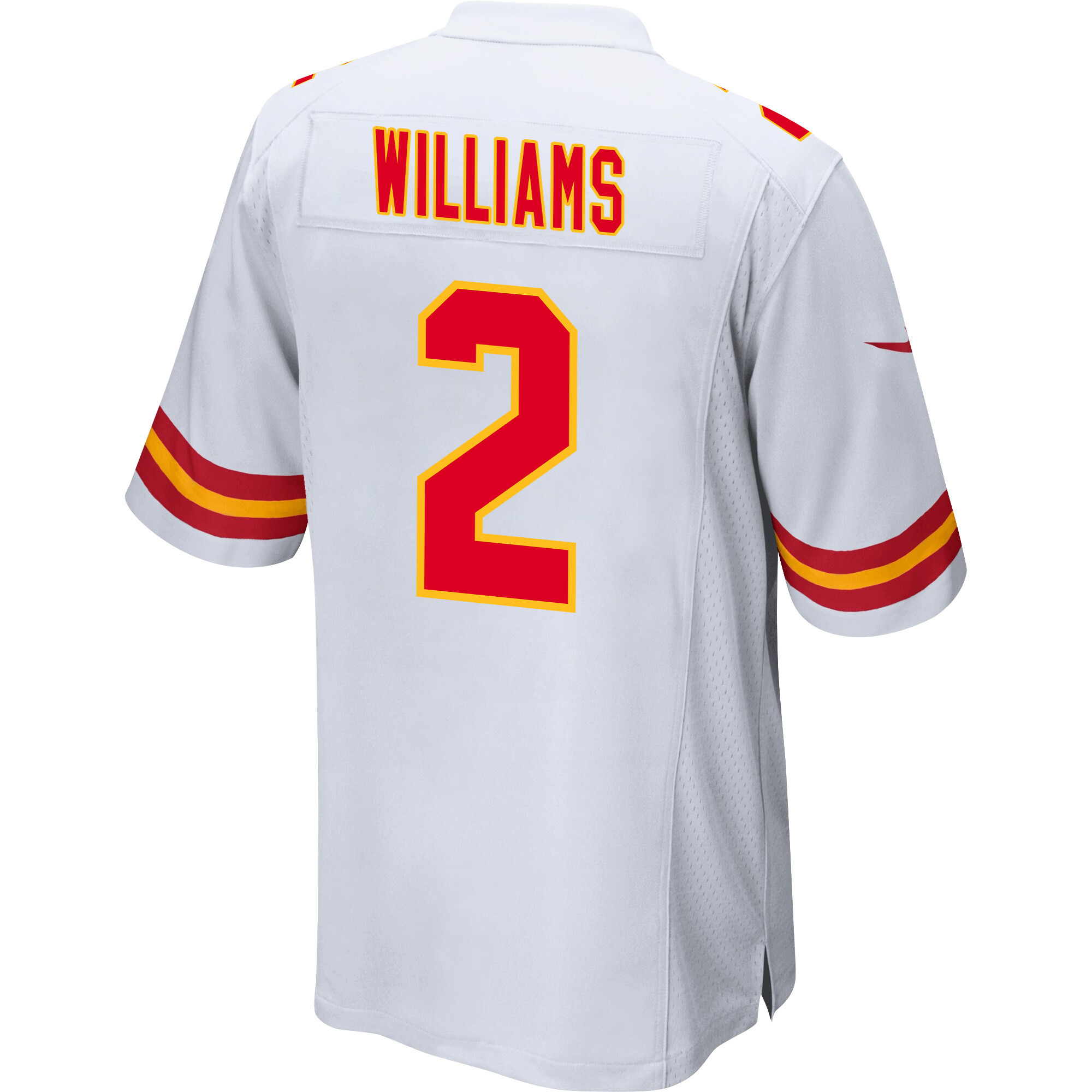 Joshua Williams 2 Kansas City Chiefs Super Bowl LVIII Champions 4 Stars Patch Game Men Jersey - White JS3133 nicesnker - Image 3