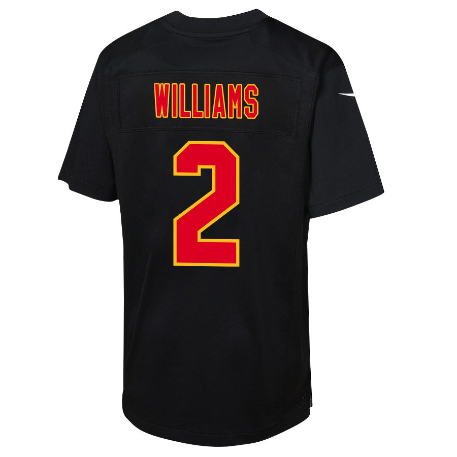 Joshua Williams 2 Kansas City Chiefs Super Bowl LVIII Champions 4X Fashion Game YOUTH Jersey - Carbon Black JS8102 nicesnker - Image 3