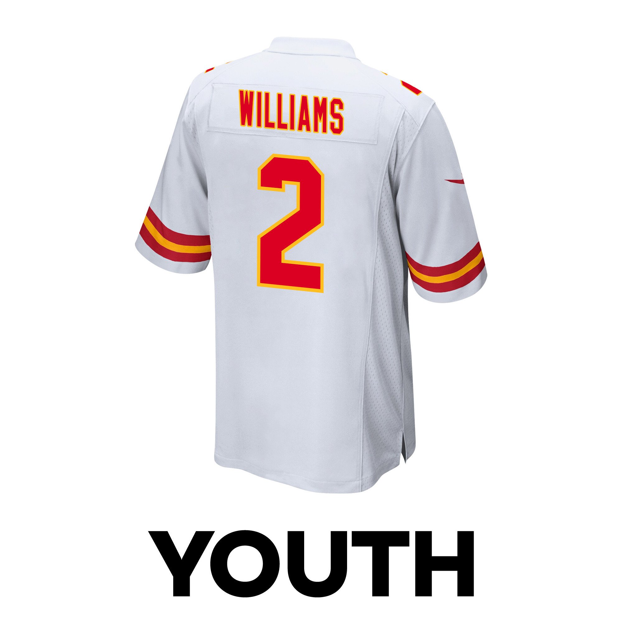 Joshua Williams 2 Kansas City Chiefs Super Bowl LVIII Champions 4X Game YOUTH Jersey - White JS6373 nicesnker - Image 3
