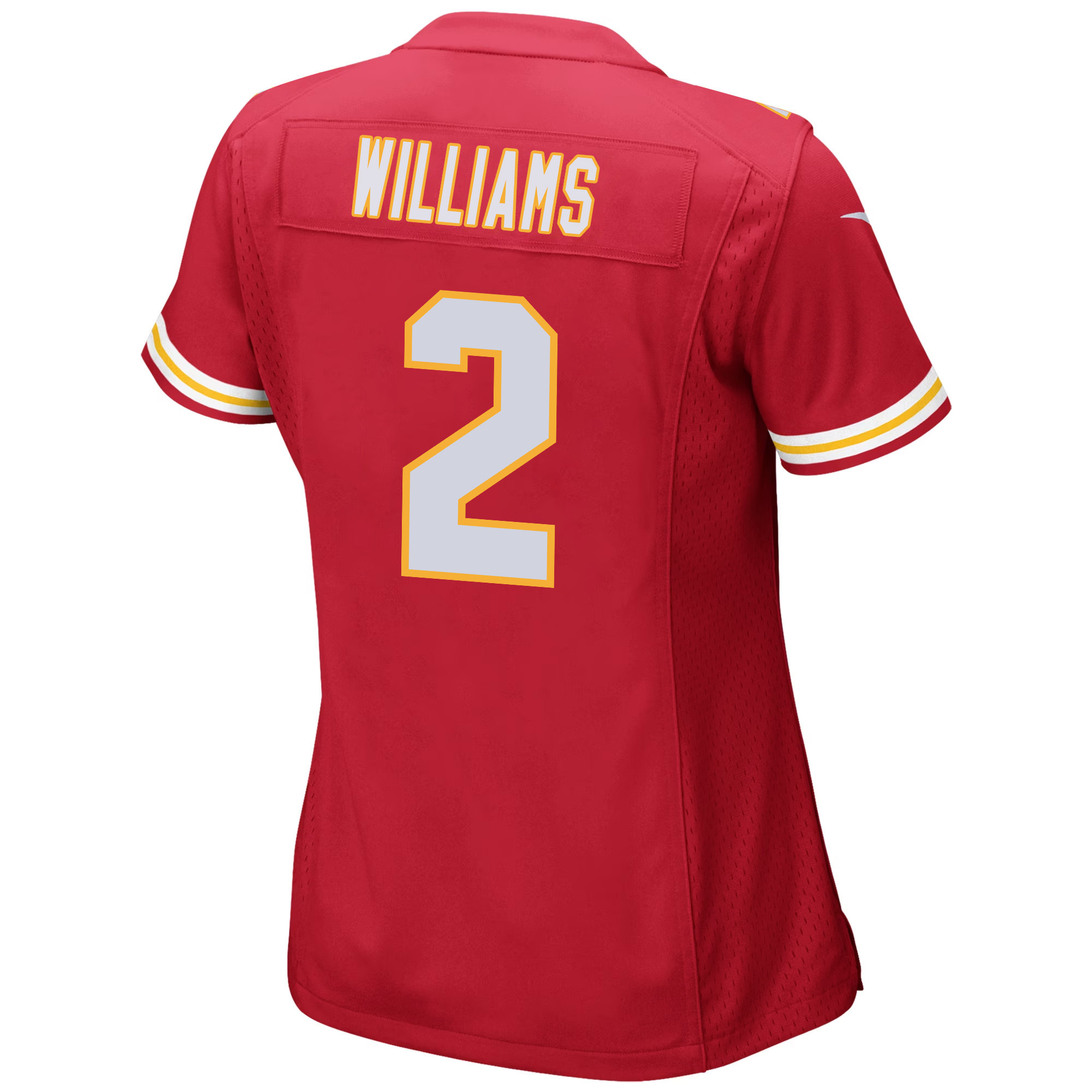 Joshua Williams 2 Kansas City Chiefs Super Bowl LVIII Patch Game Women Jersey - Red JS7048 nicesnker - Image 3
