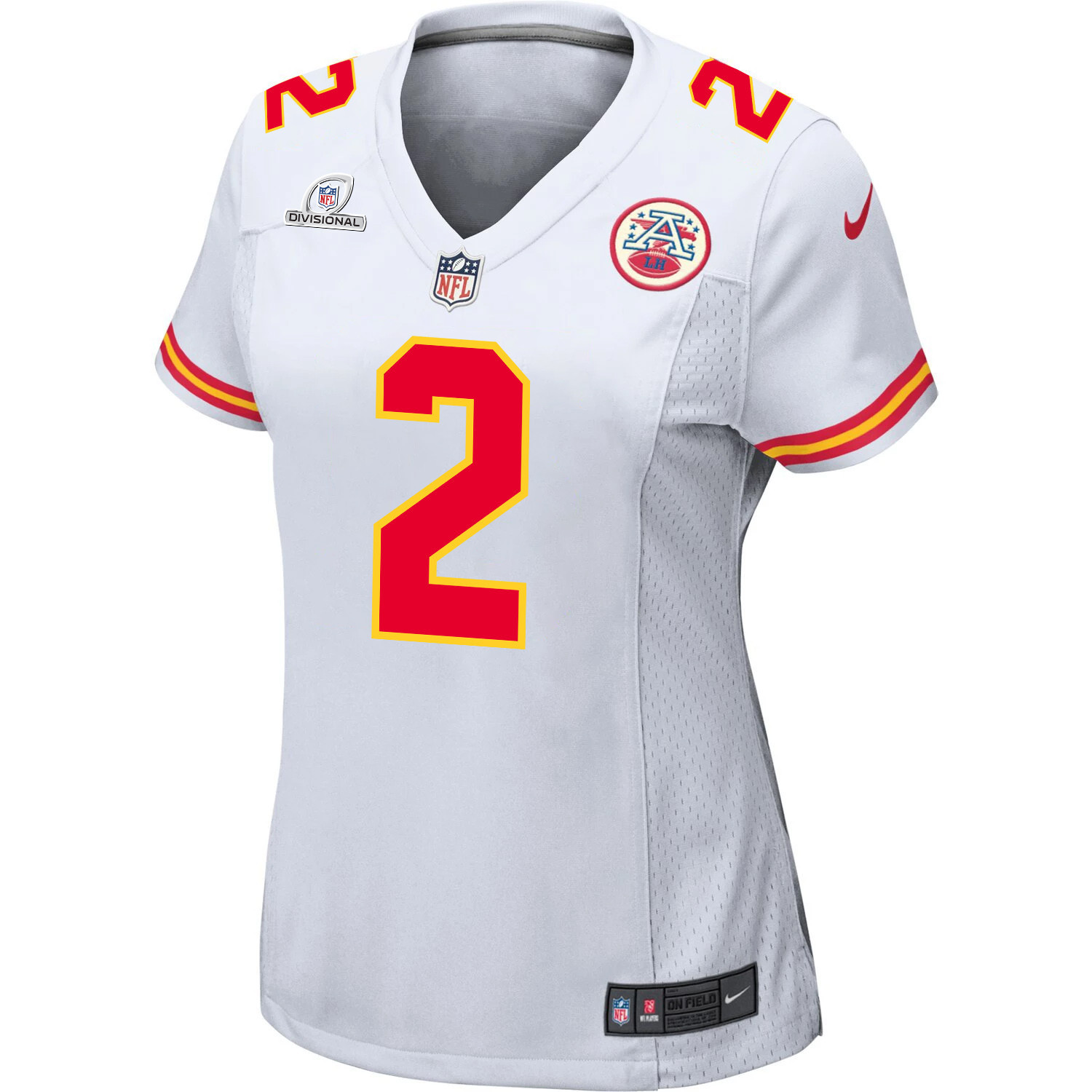 Joshua Williams 2 Kansas City Chiefs Super Bowl LVIII Patch Game Women Jersey - White JS8802 nicesnker - Image 2