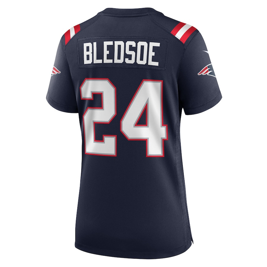 Joshuah Bledsoe 24 New England Patriots Women Game Jersey - Navy JS1925 nicesnker - Image 3