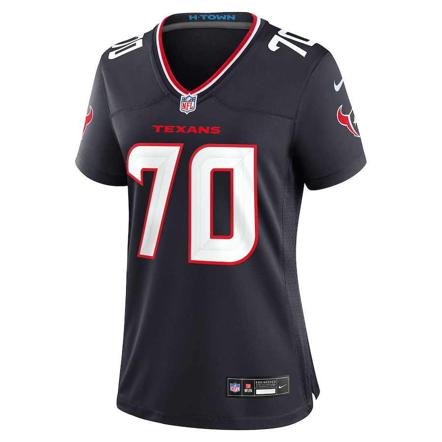 Juice Scruggs 70 Houston Texans Women's Team Game Jersey - Navy JS5433 nicesnker - Image 2