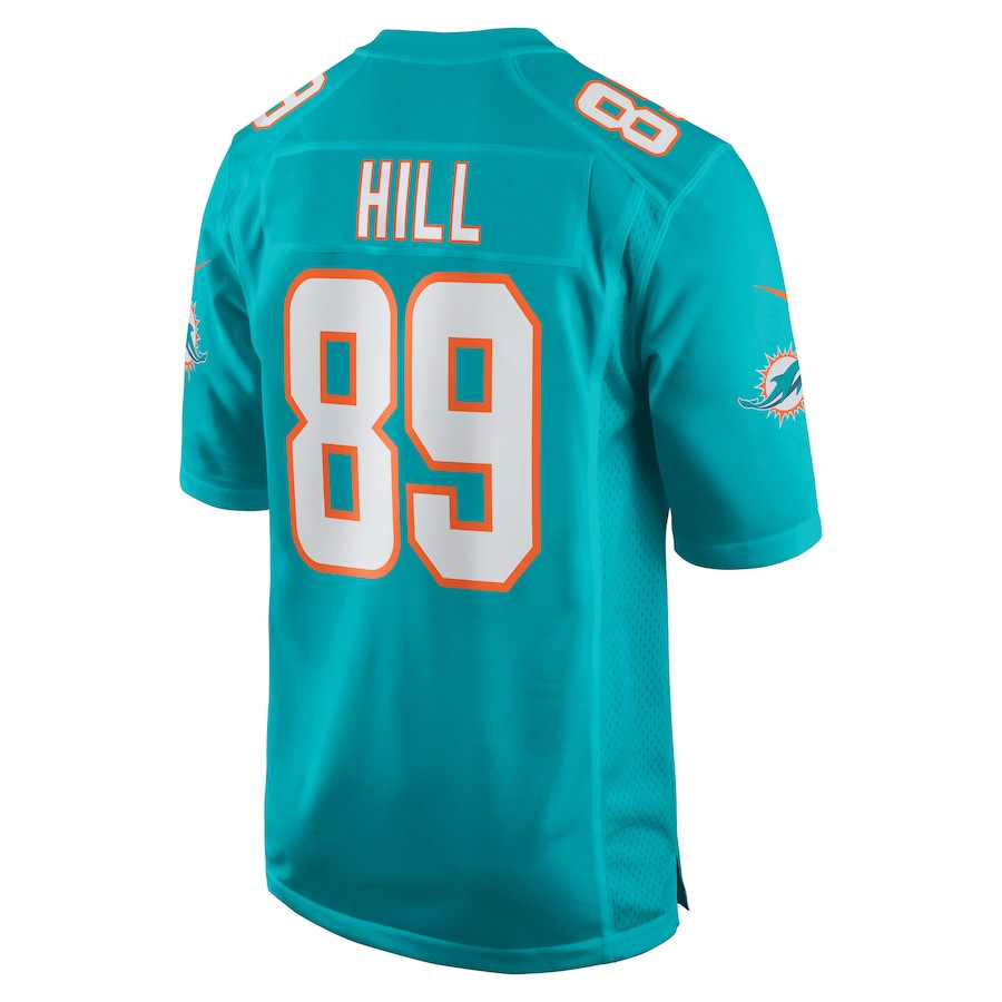 Julian Hill 89 Miami Dolphins Game Men Jersey - Aqua JS7004 nicesnker - Image 3