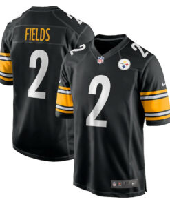 Justin Fields 2 Pittsburgh Steelers Game Men Jersey - Black JS3294 nicesnker