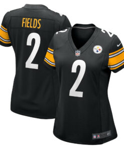Justin Fields 2 Pittsburgh Steelers Game Women Jersey - Black JS7973 nicesnker