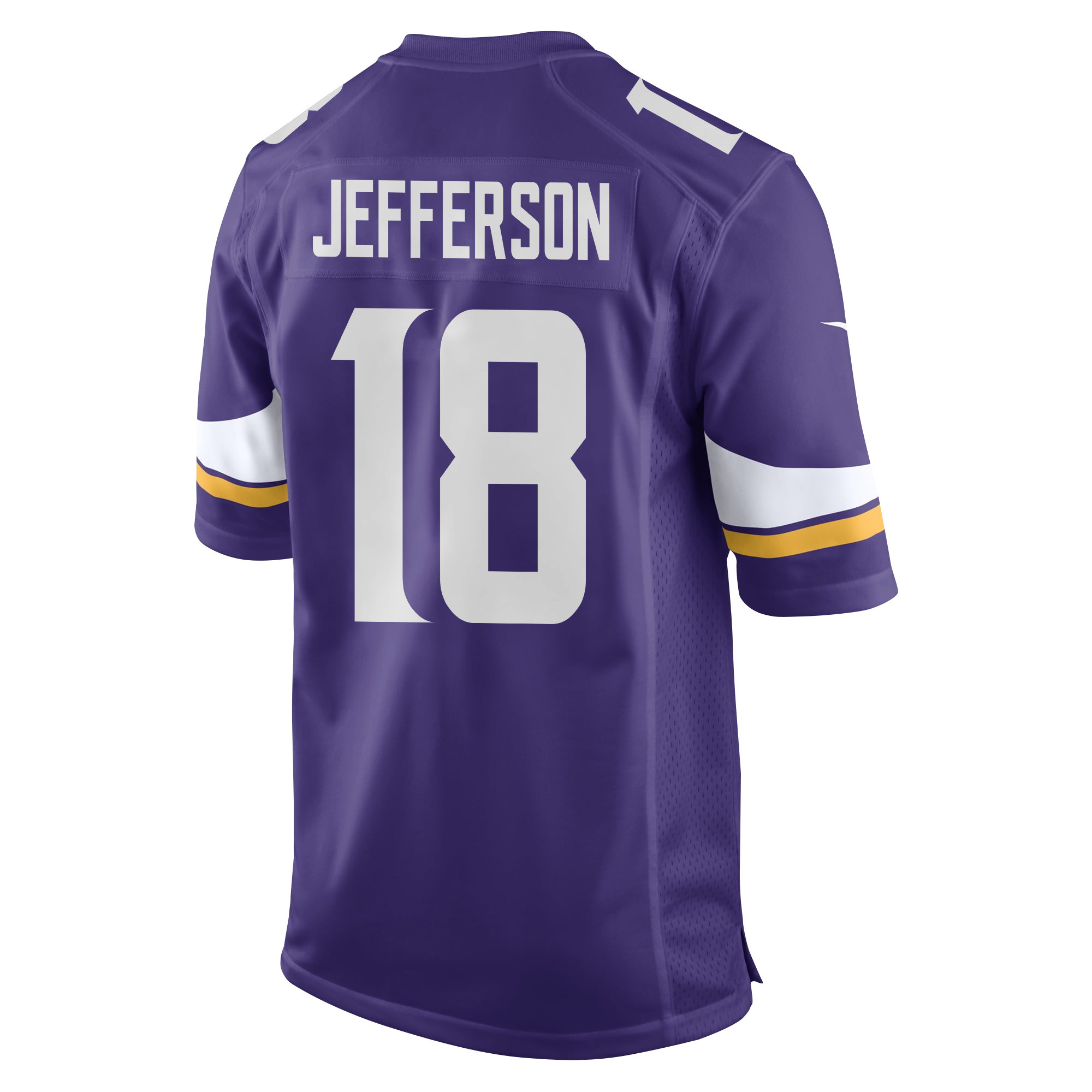 Justin Jefferson 18 Minnesota Vikings Super Bowl LIX New Orleans Patch Game Men Jersey - Purple JS8059 nicesnker - Image 2