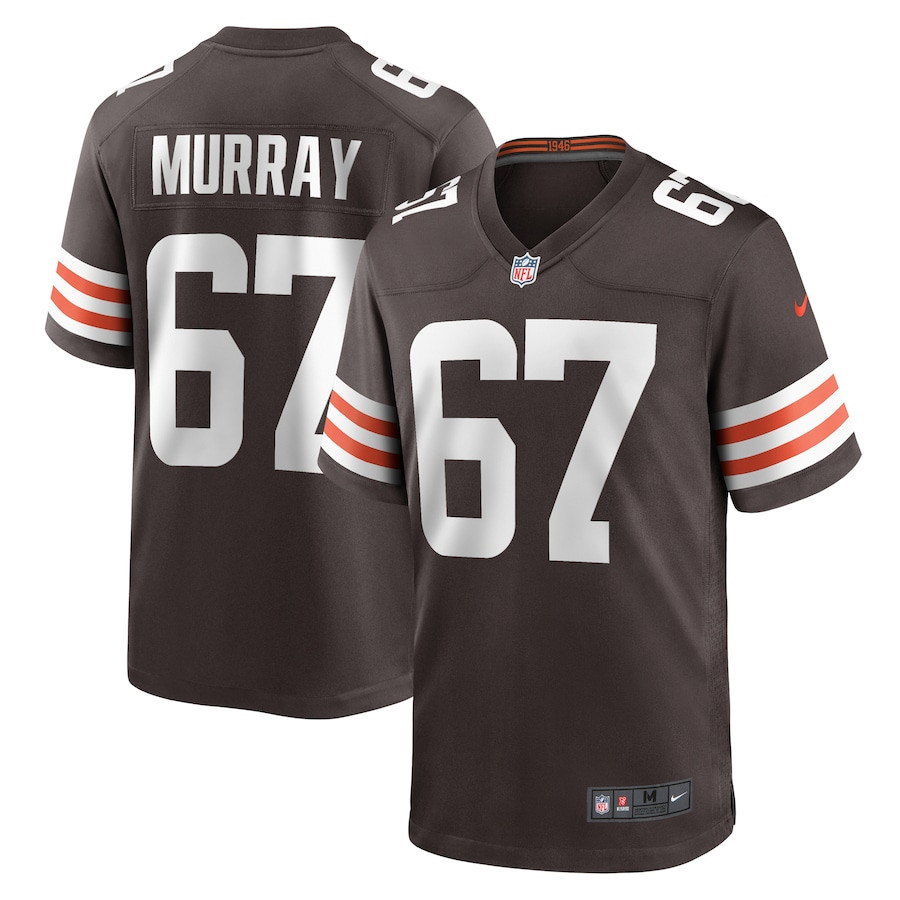 Justin Murray 67 Cleveland Browns Game Men Jersey - Brown JS1169 nicesnker