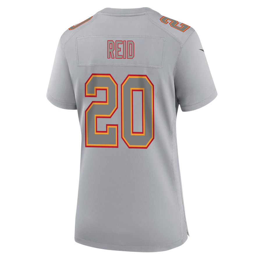 Justin Reid 20 Kansas City Chiefs Super Bowl LVIII Champions 4X Atmosphere Fashion Game Women Jersey - Gray JS2041 nicesnker - Image 3