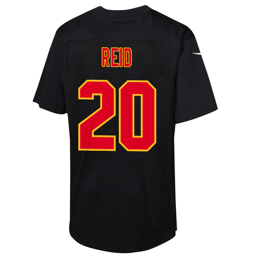 Justin Reid 20 Kansas City Chiefs Super Bowl LVIII Champions 4X Fashion Game YOUTH Jersey - Carbon Black JS9228 nicesnker - Image 3