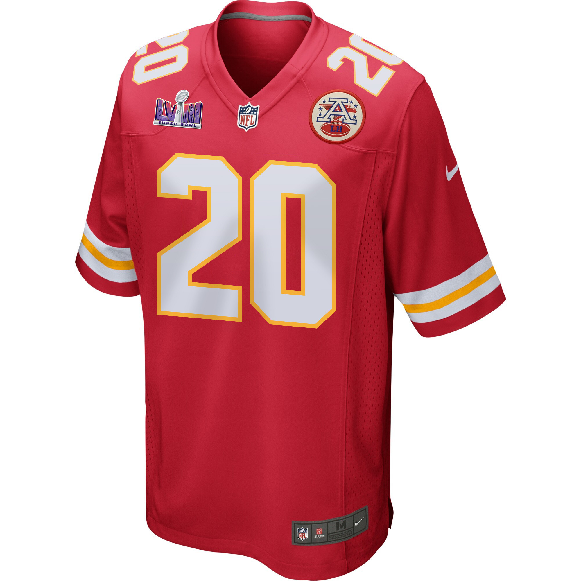 Justin Reid 20 Kansas City Chiefs Super Bowl LVIII Patch Game Men Jersey - Red JS4874 nicesnker - Image 2