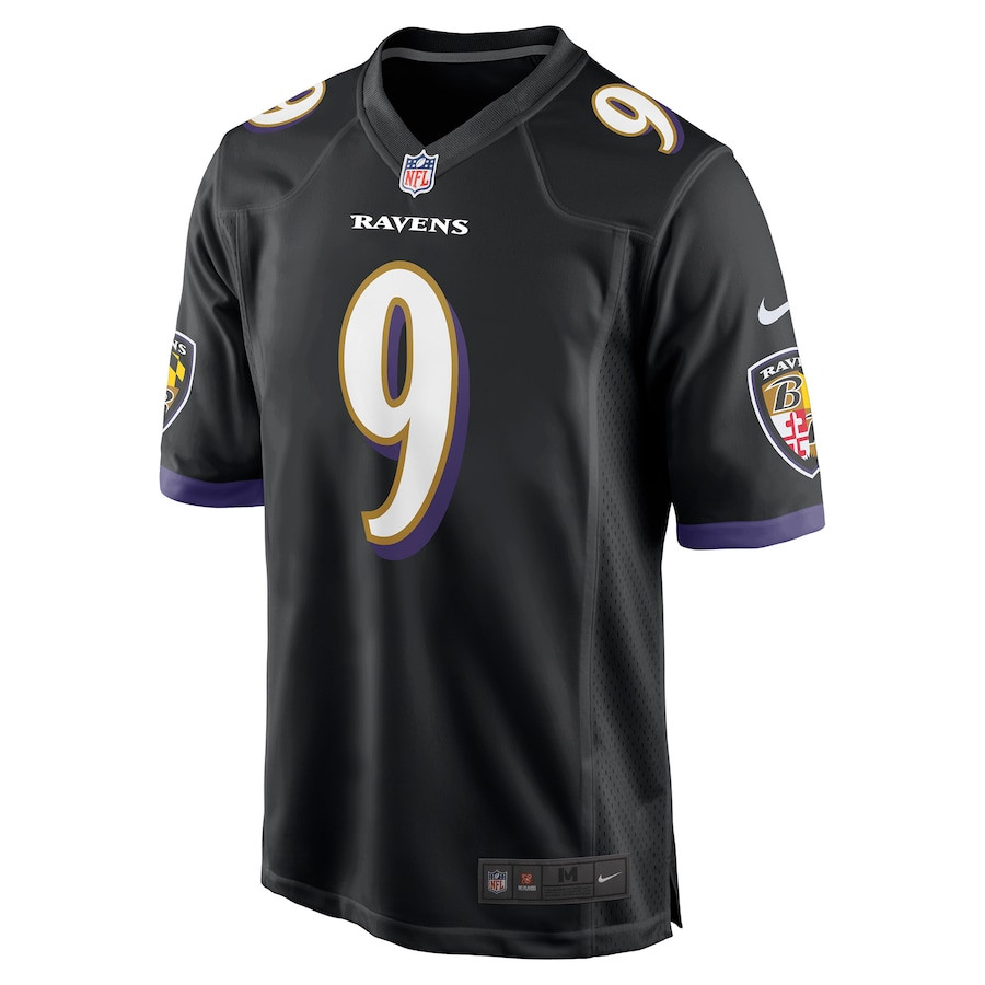 Justin Tucker 9 Baltimore Ravens Men Game Jersey - Black JS2809 nicesnker - Image 2