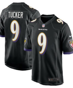 Justin Tucker 9 Baltimore Ravens Men Game Jersey - Black JS2809 nicesnker