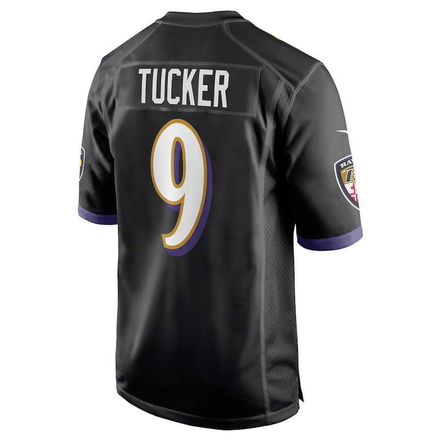Justin Tucker 9 Baltimore Ravens Men Game Jersey - Black JS2809 nicesnker - Image 3