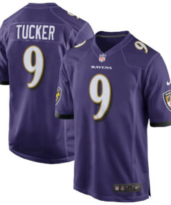 Justin Tucker 9 Baltimore Ravens Men Game Jersey - Purple JS8210 nicesnker