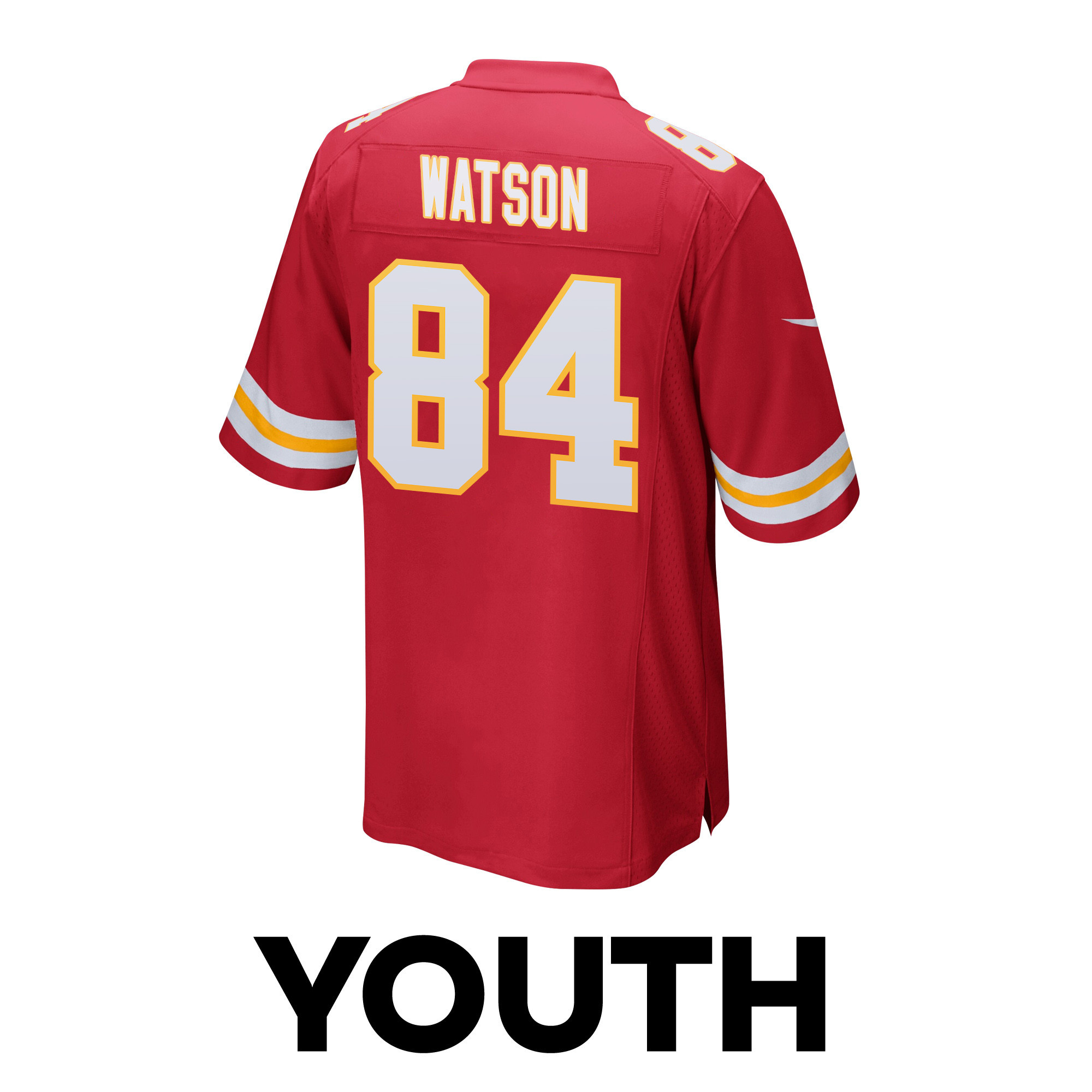 Justin Watson 84 Kansas City Chiefs Super Bowl LVIII Patch Game YOUTH Jersey - Red JS8196 nicesnker - Image 3