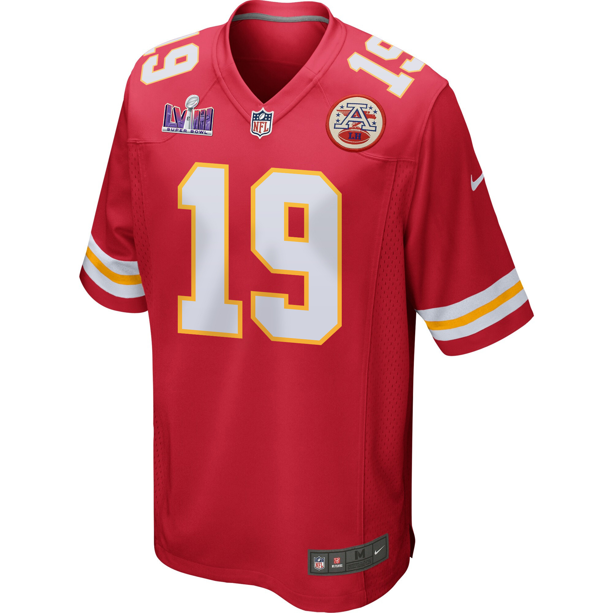 Kadarius Toney 19 Kansas City Chiefs Super Bowl LVIII Patch Game Men Jersey - Red JS5050 nicesnker - Image 2
