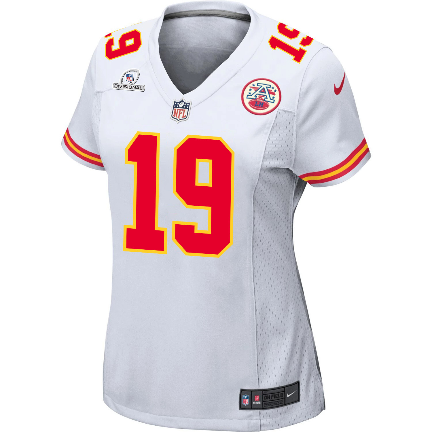 Kadarius Toney 19 Kansas City Chiefs Super Bowl LVIII Patch Game Women Jersey - White JS6435 nicesnker - Image 2