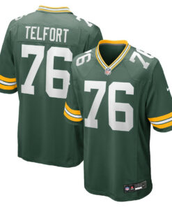 Kadeem Telfort 76 Green Bay Packers Game Men Jersey - Green JS9951 nicesnker