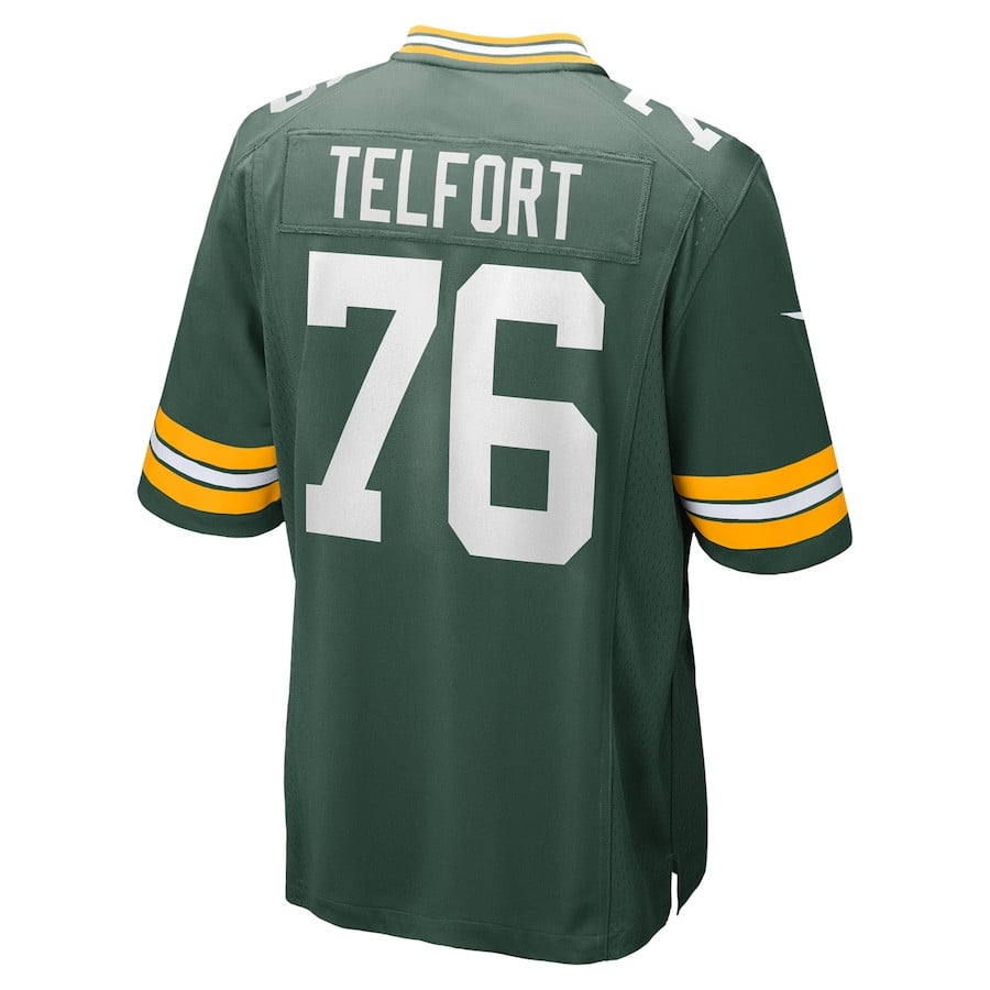 Kadeem Telfort 76 Green Bay Packers Game Men Jersey - Green JS9951 nicesnker - Image 3