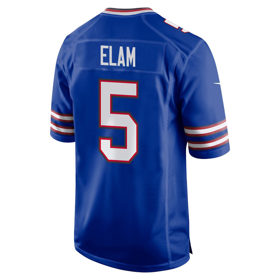 Kaiir Elam 5 Buffalo Bills Super Bowl LIX New Orleans Patch Game Men Jersey - Royal JS6608 nicesnker - Image 2