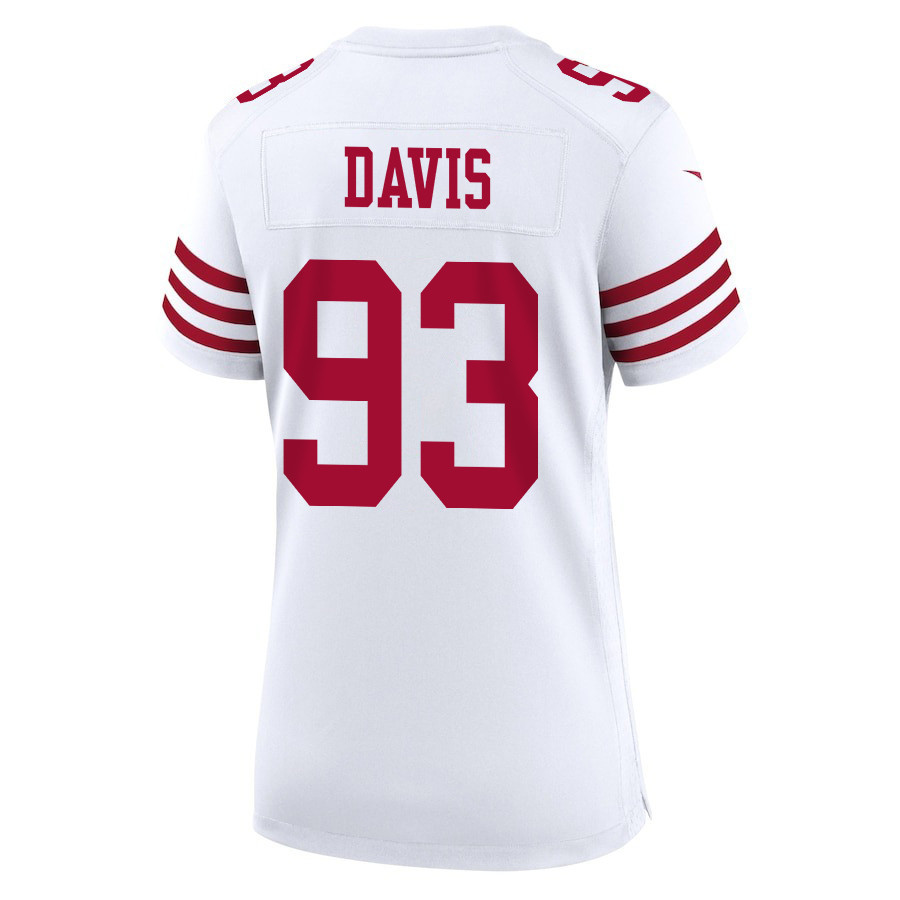 Kalia Davis 93 San Francisco 49ers Super Bowl LVIII Patch Game Women Jersey - White JS8084 nicesnker - Image 3