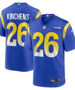 Kamren Kinchens 26 Los Angeles Rams Team Game Men Jersey - Royal JS8029 nicesnker