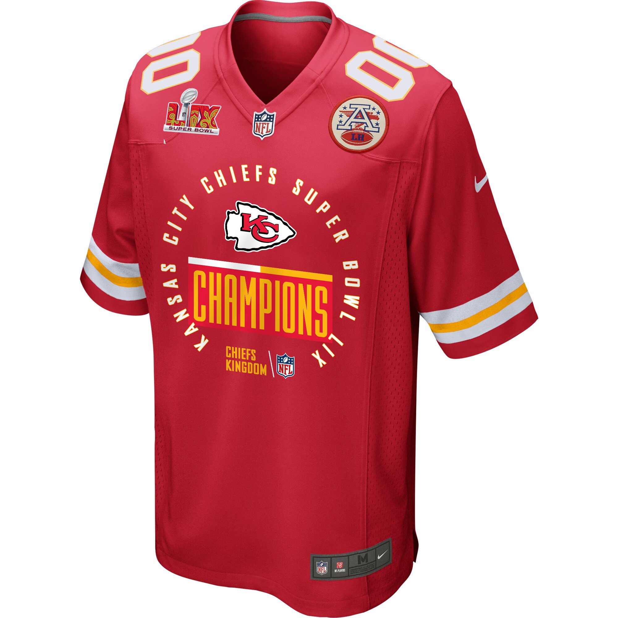 Kansas City Chiefs Super Bowl LIX Champions Game Men Custom Jersey - Red JS5784 nicesnker - Image 2