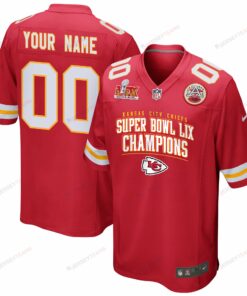 Kansas City Chiefs Super Bowl LIX Champions V2 Game Men Custom Jersey - Red JS5523 nicesnker